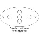 graviertes Klingel- &amp; Namenschild aus Schiefer mit Klingeltaster (Oval/Gr&ouml;&szlig;e XL)